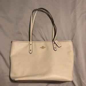 Large Coach Leather Tote Bag